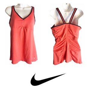 Nike Dry Fit Orange/Black Tank